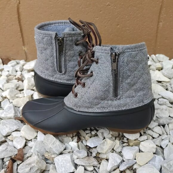 Steve Madden Torrent Round Toe Lace Up Ankle Rainboots- Size: 6 - Picture 7 of 9